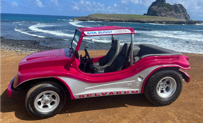 Buggy amarelo - ILHA BUGGY Locadora Fernando de Noronha